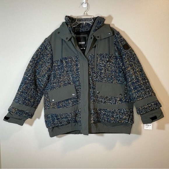 NOIZE Safara Mixed Media Jacket Wavelight Size Large - Picture 2 of 14